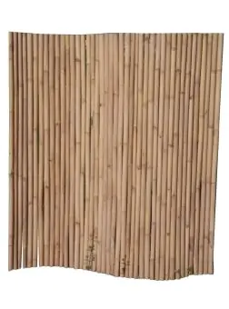 Product image 4 of the product “Bamboo fence Malang, Apus (yellow-brown) with flexible stainless steel. Diameter 3-5cm 180x180 cm Height. ”